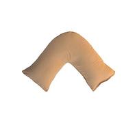 ARLINENS V Shaped Pregnancy Orthopedic *PILLOW* Plus Free Following Colours Polycotton PILLOWCASE: (LATTE)