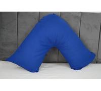 ARLINENS V Shaped Pregnancy Orthopedic *PILLOW* Plus Free Following Colours Polycotton PILLOWCASE: (ROYAL BLUE)