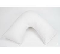 ARLINENS V Shaped Pregnancy Pillow with Free Flannel Pillowcase - Orthopaedic Maternity Support Pillow for Back, Neck & Nursing - Cosy V Pillow Standard Size 74 x 34 cm (White)