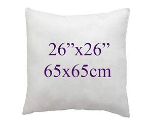 ARLINENS White Duck Feather Cushion pads Super Soft Inners, Inserts, Fillers, 100% Cotton Down Proof Cover, Hypoallergenic, (26"x26")