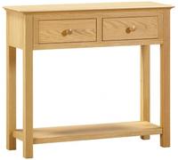 Arlington Oak 2 Drawer Console Table