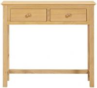 Arlington Oak 2 Drawer Dressing Table