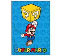 arlis Mario Fleece Blanket in Blue 100 x 140 cm (Mario Plaid)