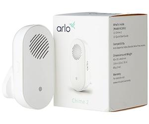 Arlo Certified Accessories | Chime 2, Audio Alerts, Built-in Siren, Customisable Melody, Connection Direct to Wi-Fi, Designed for Arlo Video Doorbells, Pro & Ultra Cameras & Floodlights