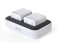 Arlo Certified Accessory | Dual Battery Charging Station, Charge Two Batteries, Designed for Arlo Pro 3, Pro 4, Pro 5, Ultra 2, Go 2 Security Cameras, White