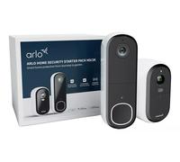Arlo Front Video Doorbell & Back Garden Security Camera Set