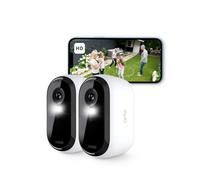 Arlo Essential 2 HD Video Security Camera Outdoor Wireless, Battery Operated Home Camera With Colour Night Vision, Light, Siren, 2 Way Audio & WiFi,