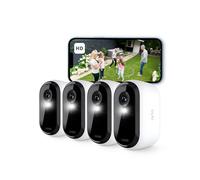 Arlo Essential 2 HD Video Security Camera Outdoor Wireless, Battery Operated Home Camera With Colour Night Vision, Light, Siren, 2 Way Audio & WiFi, A