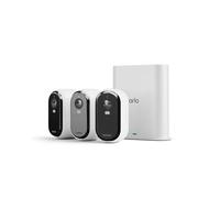 Arlo Essential 2 HD Video Security Camera Outdoor with SmartHub, Battery Operated Home Camera With Colour Night Vision, Light, Siren, 2 Way Audio & W
