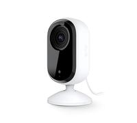 Arlo Essential 2K Indoor Pet Security Camera, Wired Home CCTV Camera Indoor With Night Vision, Siren, 2 Way Audio & WiFi, Arlo Secure Free Trial, 1 Camera, with auto privacy lens cover, white