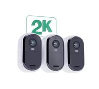 Arlo Essential 2K Outdoor Security Camera & Solar Panel 3-pack IP security camera Indoor & outdoor Wireless Ceiling/wall White Bullet