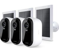 ARLO Essential 2K Quad HD WiFi Security Camera & Solar Panel Kit- 3 Cameras, White, White