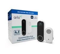 Arlo Essential 2K Video Doorbell & Chime White