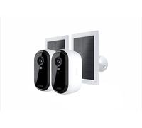 Arlo Essential 3 2K 2 Camera Kit with Solar Panel Smart Home Security Camera - White, White