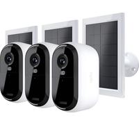 Arlo Essential 3 2K 3 Camera Kit with Solar Panel Smart Home Security Camera - White, White