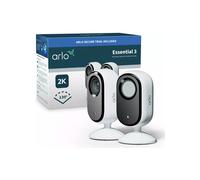 Arlo Essential 3 2K Indoor Wired Security Camera - Pack of 2