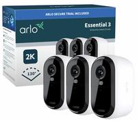Arlo Essential 3 2K Outdoor Security Camera - Pack of 3