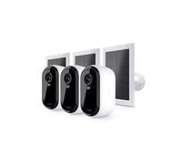 Arlo Essential 3 2K Security Camera 3-cam with Solar Panel IP security camera Outdoor Wired & Wireless Amazon Alexa / Google Home / Apple HomeKit Danish German Dutch English Spanish Finnish Italian No