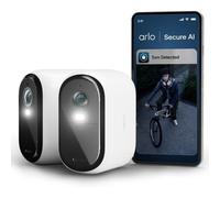 Arlo Essential 3 2K XL Video Security Camera Outdoor Wireless, XL Battery Operated Home Camera With Colour Night Vision, Light, Siren, 2 Way Audio & WiFi, Secure Free Trial, 2 Cameras, White