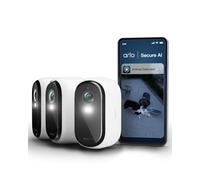 Arlo Essential 3 HD Wireless Security Camera Outdoor, Battery-Powered WiFi Home CCTV with Colour Night Vision, Spotlight, Alarm Siren, 2-Way Audio, AI Recognition, Smart Home Compatible, Easy Install