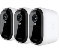 Arlo Essential 3 2K XL Video Security Camera Outdoor Wireless, XL Battery Operated Home Camera With Colour Night Vision, Light, Siren, 2 Way Audio & WiFi, Arlo Secure Trial Included, 3 Cameras, White