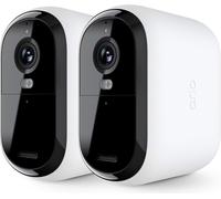 Arlo Essential 3 2K XL Video Security Camera Outdoor Wireless, XL Battery Operated Home Camera With Colour Night Vision, Light, Siren, 2 Way Audio & WiFi, Secure Free Trial, 2 Cameras, White