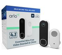 Arlo Essential2 2k Video Doorbell Smart Doorbell 2K or HD - White, White