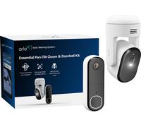 Arlo Essential E3 PTZ 2K + DOORBELL HD Smart Home Security Camera - White, White