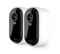 Arlo Essential Security Camera 2K | Outdoor-Indoor | 2nd Gen | Wireless with Spotlight, 2-Way Audio, Color Night Vision, Live Stream, Motion Activation, Real Time Notifications - White, 2 Camera