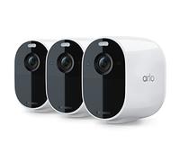 Arlo Essential Spotlight Camera| 3 Pack | Wire-Free, 1080p Video | Color Night Vision, 2-Way Audio, 6-Month Battery Life, Motion Activated, Direct to WiFi, No Hub Needed | Works with Alexa | White