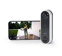 Arlo Essential Wireless Video Doorbell Camera, 1080p HD Security camera, WiFi, 2 Way Audio, Motion Detection, Built-in Siren, Night Vision, Free Trial of Arlo Secure Plan, White