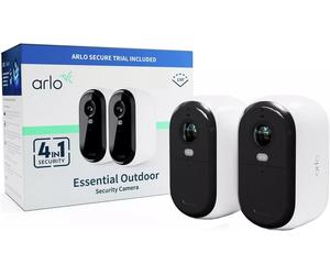 Arlo Essential2 FHD Outdoor Camera 2-Pack W/2-Wall Mount Retail BDL - BRAND NEW