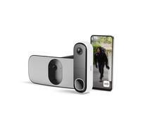 Arlo Floodlight Security Camera Outdoor and HD Video Doorbell, Quality 2K HDR, Colour Night Vision, Ringing Alarm Siren, Up to 3000 Lumen, 2-Way Talk