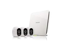 Arlo HD Wireless Home Security Camera System CCTV, Wi-Fi, Night Vision, Indoor or Outdoor, HD, Free Cloud Storage, 3 Camera Kit, VMS3330