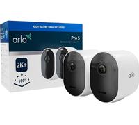 Arlo Pro 5 2K+ 2-Pack Smart Home Security Camera - Black, Black