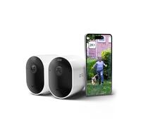 Arlo Pro 5 Security Camera Outdoor Wireless, 2K Battery Operated Outdoor Camera With Advanced Colour Night Vision, Siren & Dual-Band WiFi, IP65 Rainproof, Arlo Secure Trial Included, 2 Cameras, White