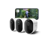 Arlo Pro 5 Security Camera Outdoor Wireless, 2K Video Battery Operated Home Outdoor Camera With Advanced Colour Night Vision, Siren & Dual-Band WiFi, Arlo Secure Trial Included, 3 Cameras, White