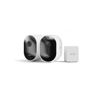 Arlo Pro 5 Security Camera Outdoor Wireless with Rechargeable Battery, 2K Outdoor Camera Kit, Dual-Band Wifi, Battery Operated, Free Trial of Secure, Advanced Colour Night Vision, 2 Cameras, White