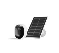 Arlo Pro 5 Security Camera Outdoor Wireless with Solar Panel, 2K Outdoor Camera Kit with Rechargeable Battery, Advanced Colour Night Vision, Dual-Band Wifi & Free Trial of Secure, 1 Camera, White