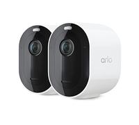 Arlo Pro 5S Spotlight Security Camera 2K HDR | Outdoor | Wireless | Dual-Band Wi-Fi Connects to Strongest Network|12X Zoom, 2-Way Audio, Color Night Vision,Live Stream(White, 2 Cameras)