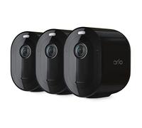Arlo Pro 5S - Wireless Security Camera 2K HDR - 3 Cameras, Black | Wireless Outdoor, Rechargeable Removeable Battery, Event Captions, Emergency Response, 1-Month Trial of Secure Plan Included