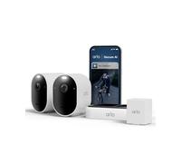 Arlo Pro 6 Security Camera Outdoor Wireless, 2K Battery Outdoor Camera With Advanced Colour Night Vision, Siren & Dual-Band WiFi, Arlo Secure Trial Included, Dual Charger & Spare Battery, 2 cam kit