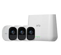 Arlo Pro Wireless Home Security Camera System CCTV, Wi-Fi, Alarm, Rechargeable, Night Vision, Indoor or Outdoor, HD, Audio, Free Cloud Storage, 3 Camera Kit, VMS4330