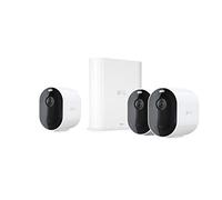Arlo Pro3 Wireless Home Security Camera System CCTV, WiFi, 6-Month Battery Life, Colour Night Vision, Indoor or Outdoor, 2K HDR, 2-Way Audio, Spotlight, 160° View, Alarm, 3 Camera Kit, VMS4340P