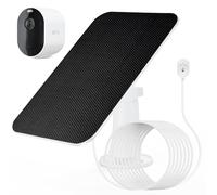 Arlo Solar Panel Charger, Arlo Essential Solar Panel Charger Compatible with Arlo Pro 3/ Pro 4/ Arlo Pro 5S 2K/ Arlo Ultra/Ultra 2/ Arlo Go 2 Camera, 5V 4W Solar Panel Charger 10Ft/3M Cable (1 Pack)