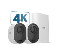 Arlo Ultra 2 Outdoor Security Camera, 2-pack white