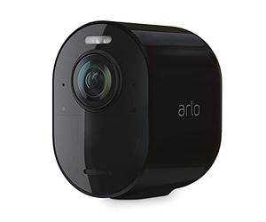 Arlo Ultra 2 Security Camera Outdoor, 4K UHD Add-on Camera, Wireless CCTV, 6-Month Battery, Colour Night Vision, Weatherproof, Bright Spotlight, 2-Way Audio, Arlo Secure Trial Included, Black