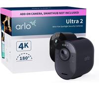 Arlo Ultra 2 Security Camera Outdoor, 4K UHD, Wireless CCTV, 1 Cam - Black