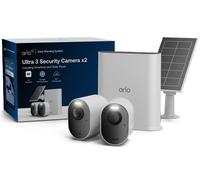 Arlo Ultra 3 4K HDR Security Camera 2 Pack with Smarthub & Solar Panel