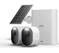 ARLO Ultra 3 4K Ultra HD WiFi Security Camera & Solar Panel Kit - 2 Cameras, White, White